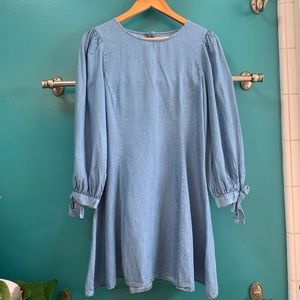 Zara Faux Denim Dress